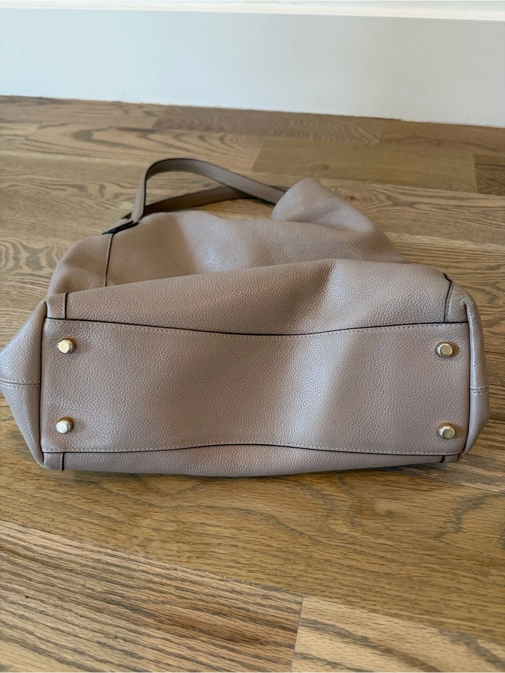 Coach Pebbled Leather Edie 31 Shoulder Tote in Taupe - Picture 7 of 7